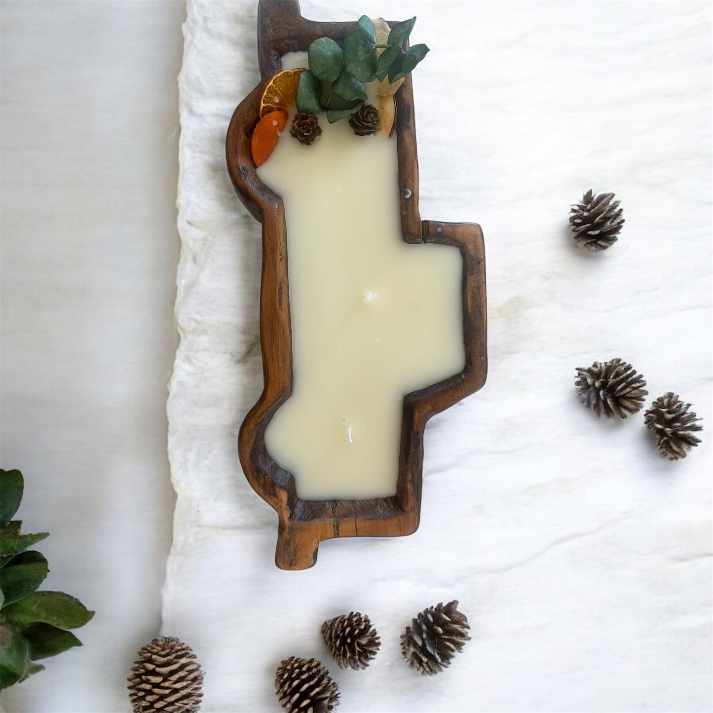 Wooden Truck Candle
