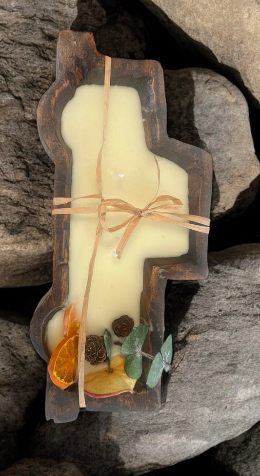 Wooden Truck Candle